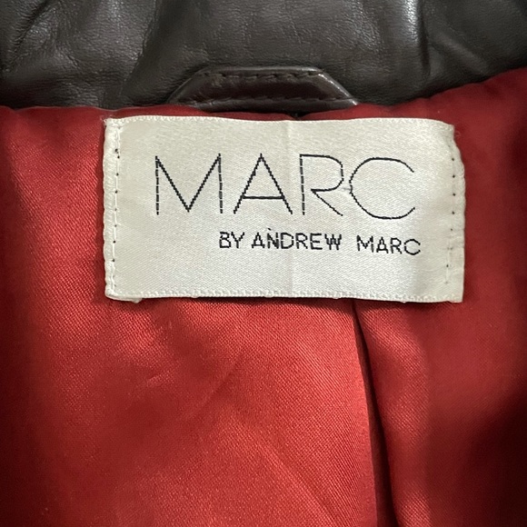 Marc by Andrew Marc brown leather jacket xxl - Picture 2 of 3